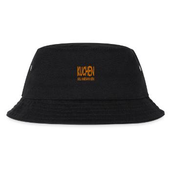 Kuchen - Kinder Bucket Hat - Schwarz - Vorne