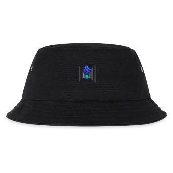 geometrisches Design - Kinder Bucket Hat - Schwarz - Vorne