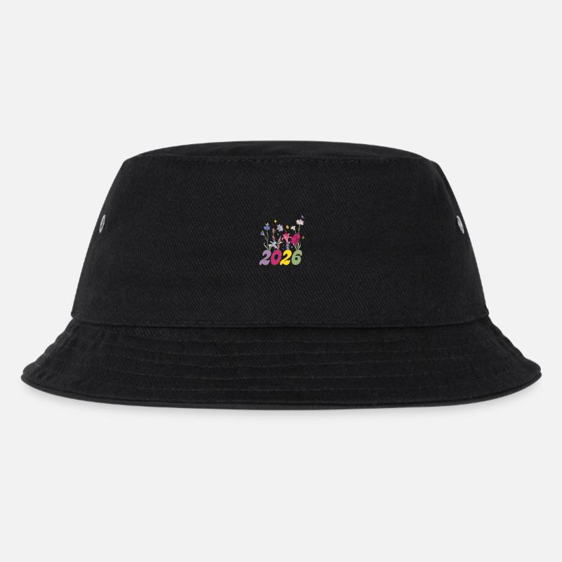 Année de naissance 2026 fleurs sauvages - Bob Enfant - noir
