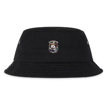 Funny opossum with sombrero and maracas - Kids’ Bucket Hat - black - Front
