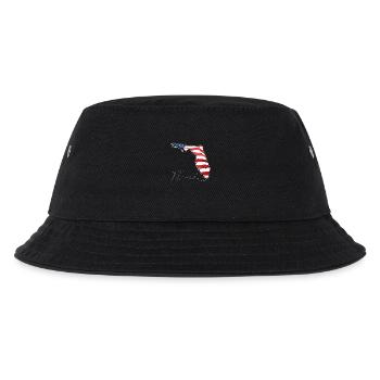 USA Flag in Florida State Map FL - Kids’ Bucket Hat - black - Front