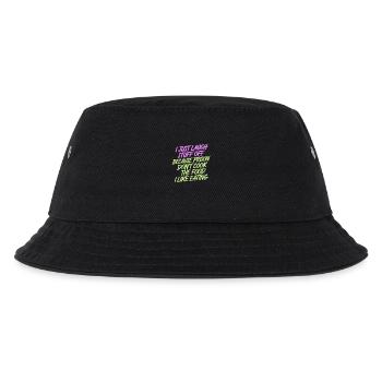 ust Laugh Off Stuff Prison Food Isn't for Me 8 - Kinder Bucket Hat - Schwarz - Vorne