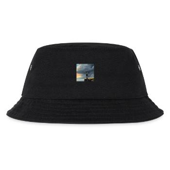Wanderrer in der Natur - Kinder Bucket Hat - Schwarz - Vorne