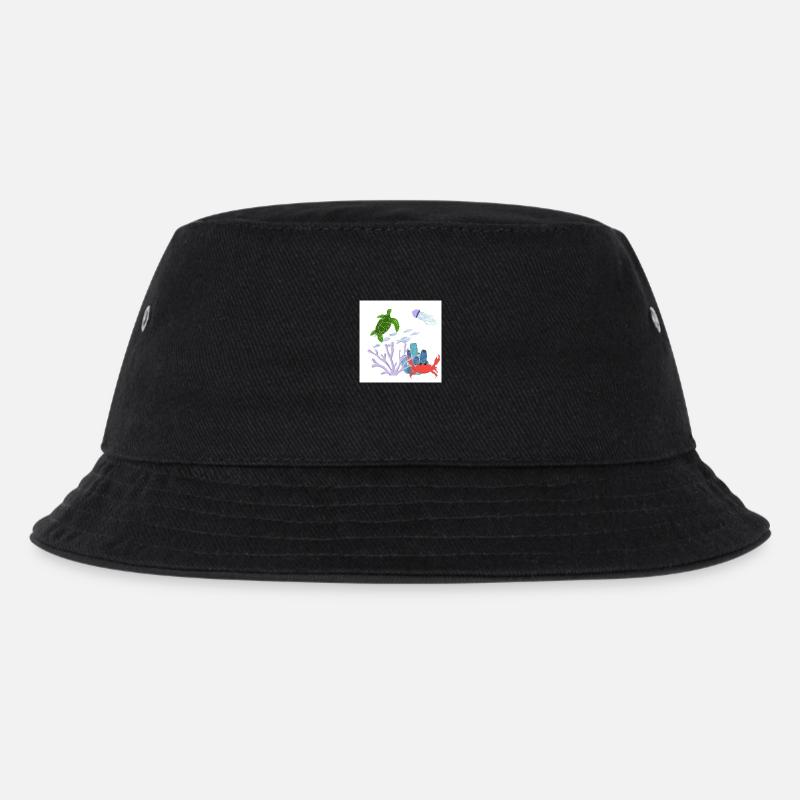 Föhliches Korallenriff - Kinder Bucket Hat - Schwarz