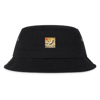 Kran im japanischen Stil - Kinder Bucket Hat - Schwarz - Vorne