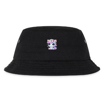 Super Cute Kawaii Baby Unicorn - Kinder Bucket Hat - Schwarz - Vorne