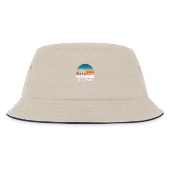 - Kleine Bären - Kinder Bucket Hat - Natur/Navy - Vorne