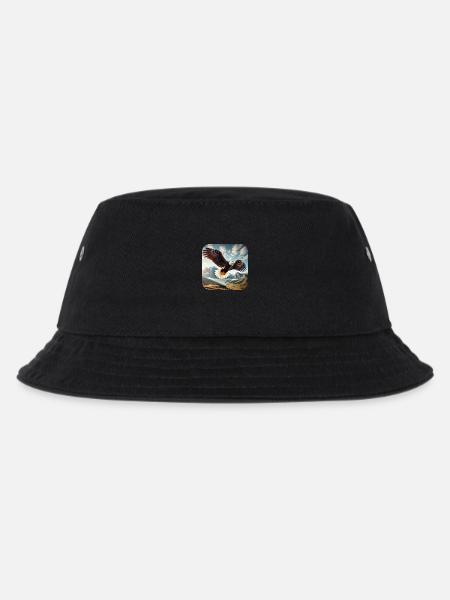 Bald eagle - Kids’ Bucket Hat - black