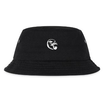 Nordische Möwenkunst mit Pfeife im Cartoon Style - Kinder Bucket Hat - Schwarz - Vorne