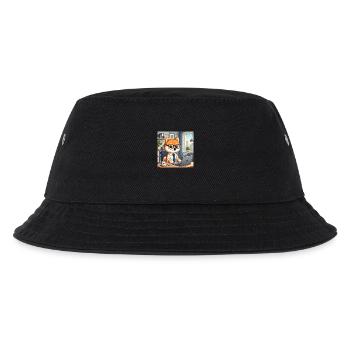 Shiba-Vater bei der Arbeit - Kinder Bucket Hat - Schwarz - Vorne