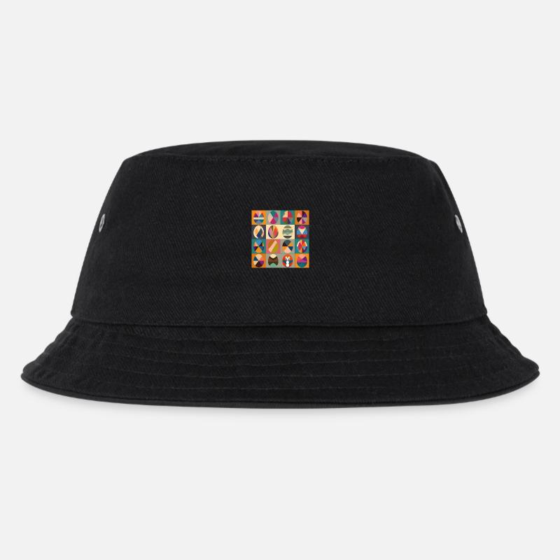 Ostereier Design No.12 - Kinder Bucket Hat - Schwarz
