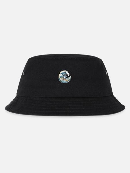 Vague Cat - Kids’ Bucket Hat - black