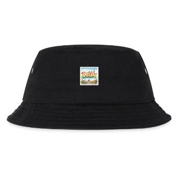 Berlin Aquarell - Kinder Bucket Hat - Schwarz - Vorne
