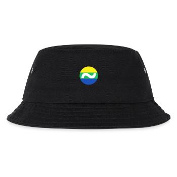 Welle Flagge | ~NU-Beziehungen | Vektor - Kinder Bucket Hat - Schwarz - Vorne