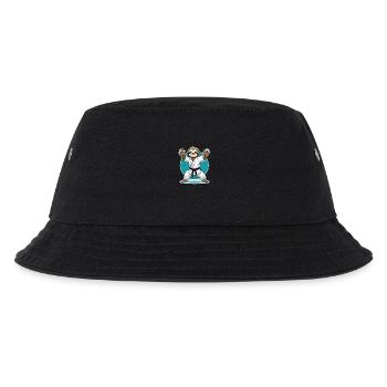 Karate Faultier Cartoon - Kampfsport - Kinder Bucket Hat - Schwarz - Vorne