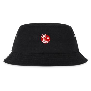 Strand Palme Ozean Symbol - Kinder Bucket Hat - Schwarz - Vorne