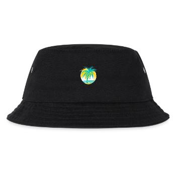 Apfel-Sonnenuntergang - Kinder Bucket Hat - Schwarz - Vorne
