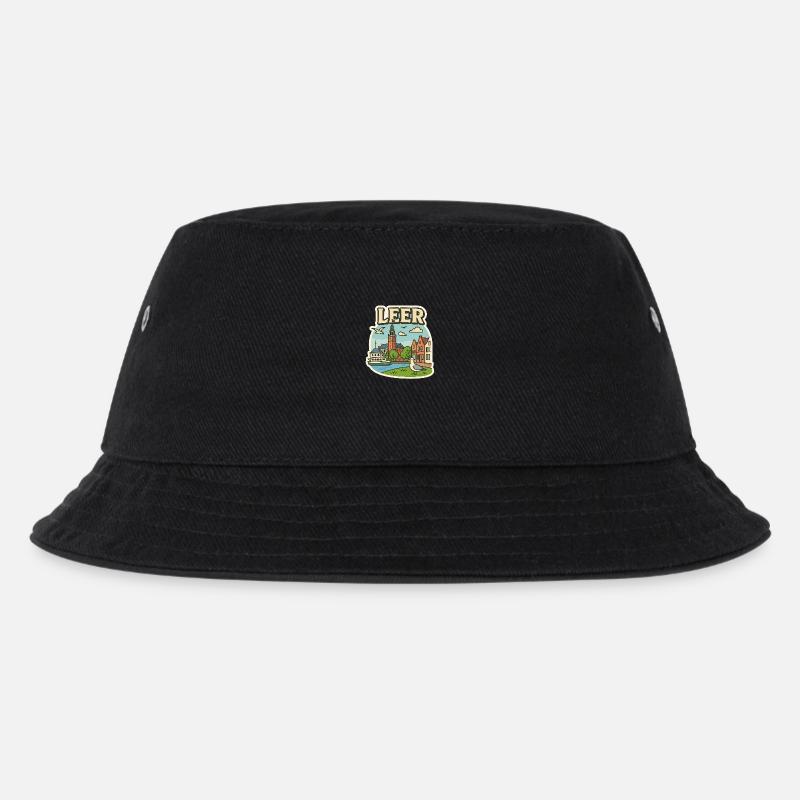 Leer - Kinder Bucket Hat - Schwarz