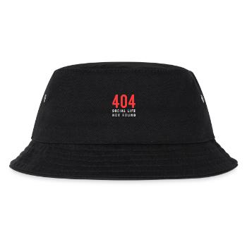 404 Soziales Leben nicht gefunden – Lustiger introvertierter Irrtum - Kinder Bucket Hat - Schwarz - Vorne