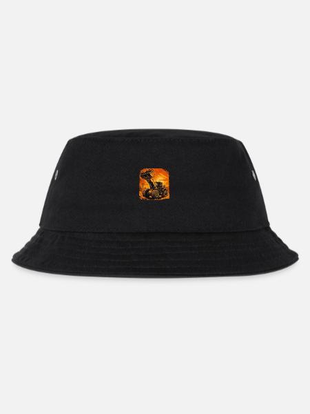 Radlader - Kinder Bucket Hat - Schwarz