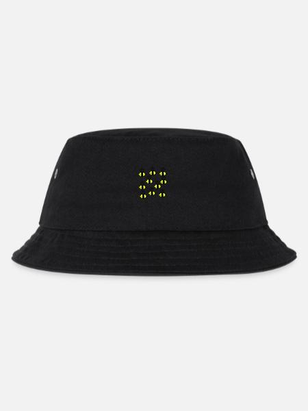 swarm of friendly bees - Kids’ Bucket Hat - black