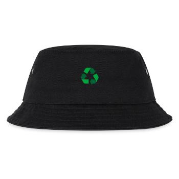Recycle - two color - Kids’ Bucket Hat - black - Front