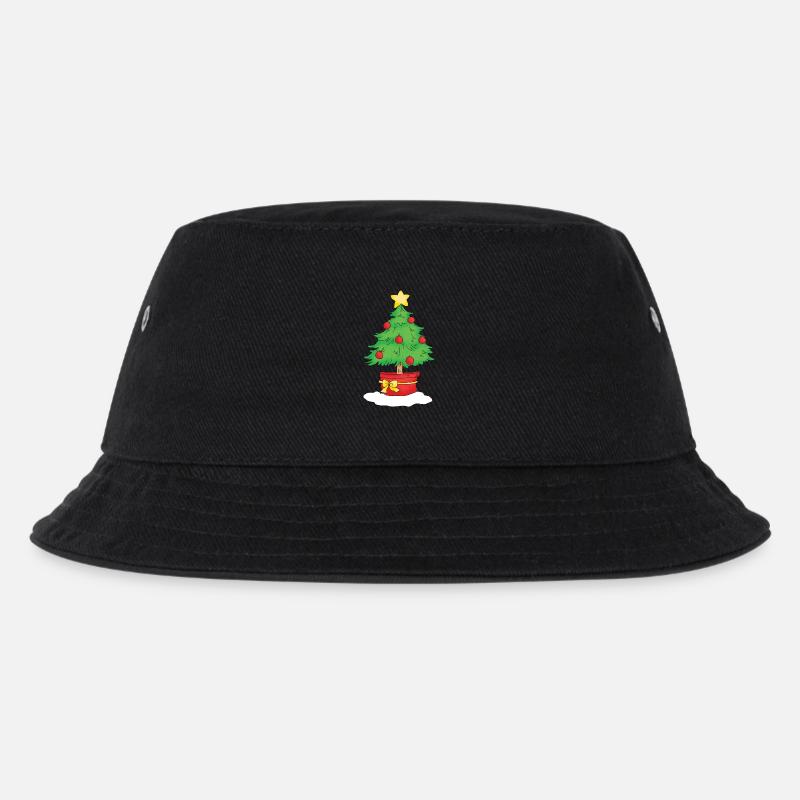 Christmas Tree - Kids’ Bucket Hat - black