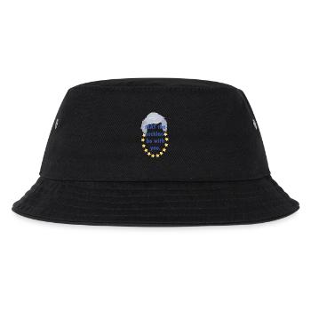 Political Satire EU Stars May Necklace Slogan - Kids’ Bucket Hat - black - Front