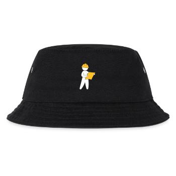 Ein Ingenieur auf einer Baustelle - Kinder Bucket Hat - Schwarz - Vorne