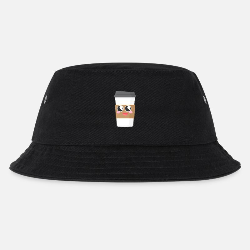 Sweet Coffee Cup - Kinder Bucket Hat - Schwarz