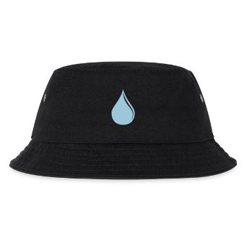 Tropfen - PrintShirt.at - Kinder Bucket Hat - Schwarz - Vorne