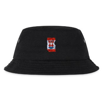 Friedrichshain Kreuzberg 2 Fahne / Flagge vintage - Kinder Bucket Hat - Schwarz - Vorne