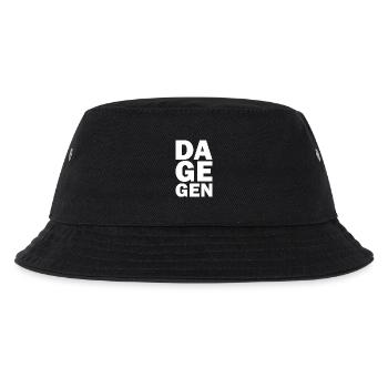 Dagegen - Kinder Bucket Hat - Schwarz - Vorne