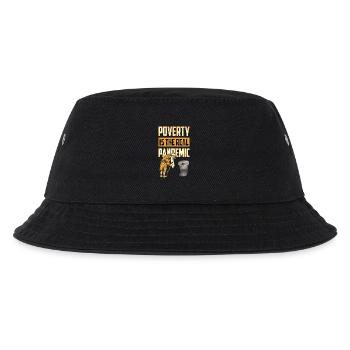 Armut ist die echte Pandemie - Kinder Bucket Hat - Schwarz - Vorne