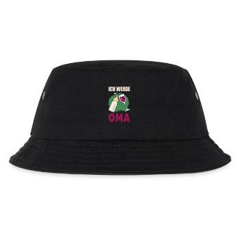 ICH WERDE OMA Geschenke zur Geburt des Enkelkindes - Kinder Bucket Hat - Schwarz - Vorne
