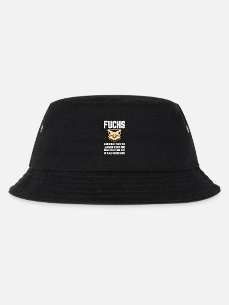 Fuchs Lustiger witziges Spruch - Kinder Bucket Hat - Schwarz