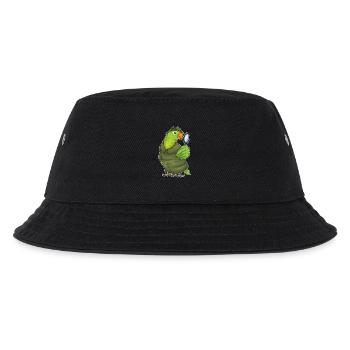 Papagei Detektiv Lupe - Kinder Bucket Hat - Schwarz - Vorne