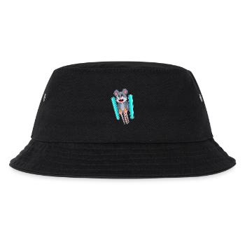 Mouse Ski Jumper Ski Winter Sports - Kids’ Bucket Hat - black - Front