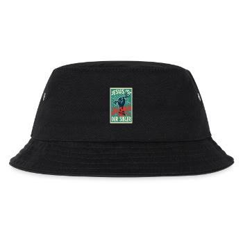 Jesus ist der Sieger  - Kinder Bucket Hat - Schwarz - Vorne
