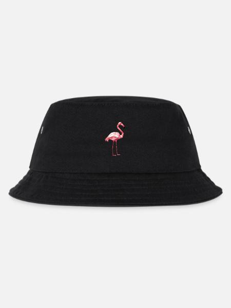 Flamingo in Geometric Style - Kids’ Bucket Hat - black