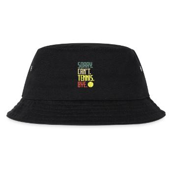 Sorry Can't Tennis Bye Zitat Lustiger Sportspruch - Kinder Bucket Hat - Schwarz - Vorne