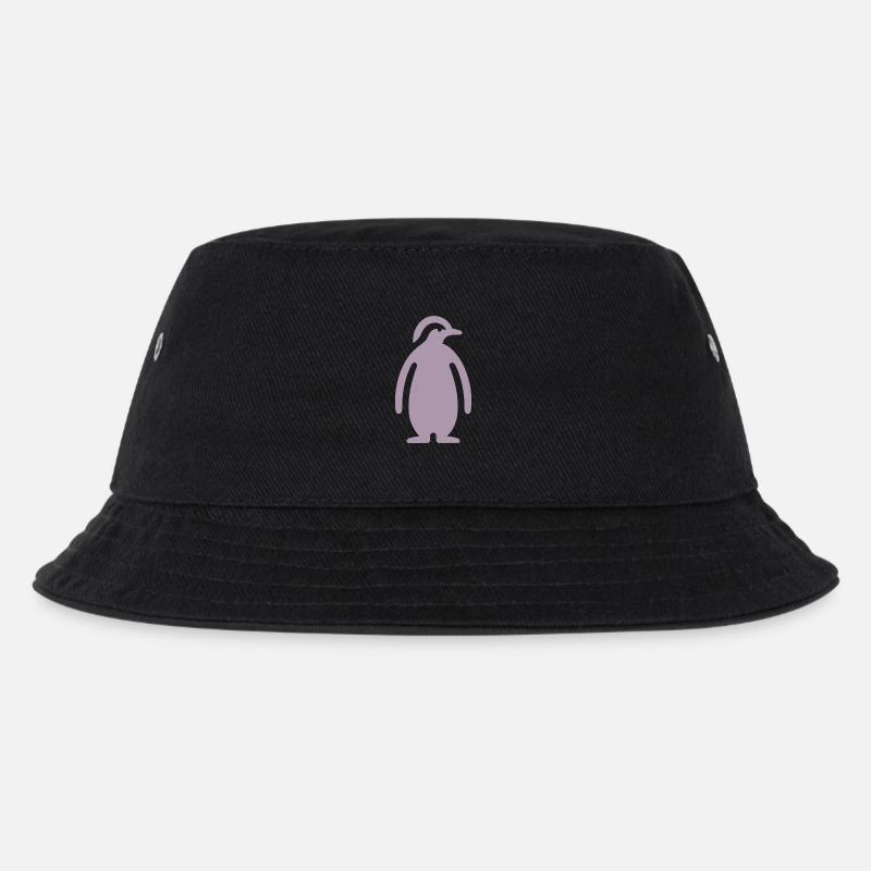 Penguin Silhuet Elegant Design - Bucket Hat til børn - sort