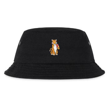 Tiger Dose - Kinder Bucket Hat - Schwarz - Vorne
