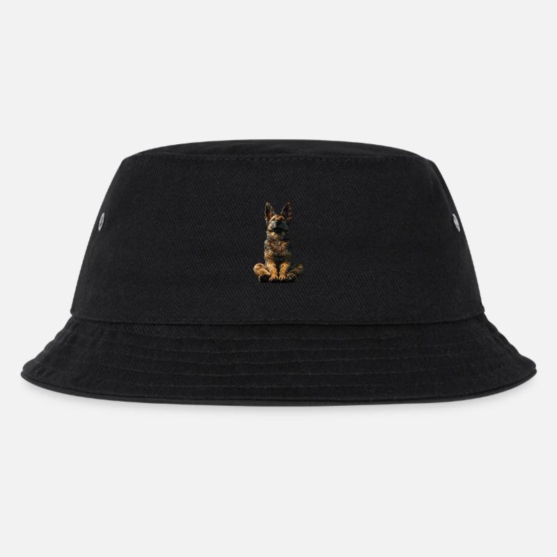 Deutscher Schäferhund - Kinder Bucket Hat - Schwarz