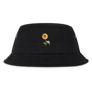 Sonnenblume - Aquarell - Kinder Bucket Hat - Schwarz - Vorne