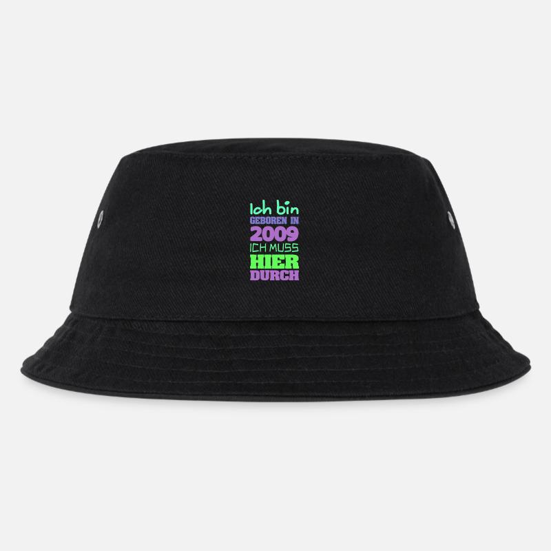 in 2009 - Kinder Bucket Hat - Schwarz