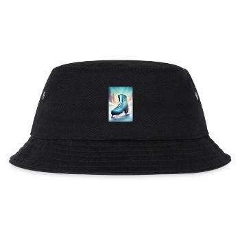 Winterliches Eiskunstlauf-Hobby - Kinder Bucket Hat - Schwarz - Vorne