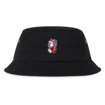 Fox and starry sky - Kids’ Bucket Hat - black - Front