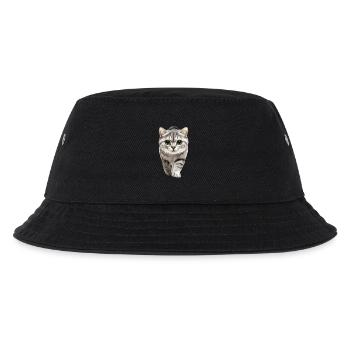 Schottische Faltohrkatze - Kinder Bucket Hat - Schwarz - Vorne