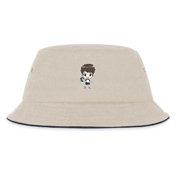 Petit joueur de volley-ball garçon - Bob Enfant - blanc cassé/bleu marine - Devant